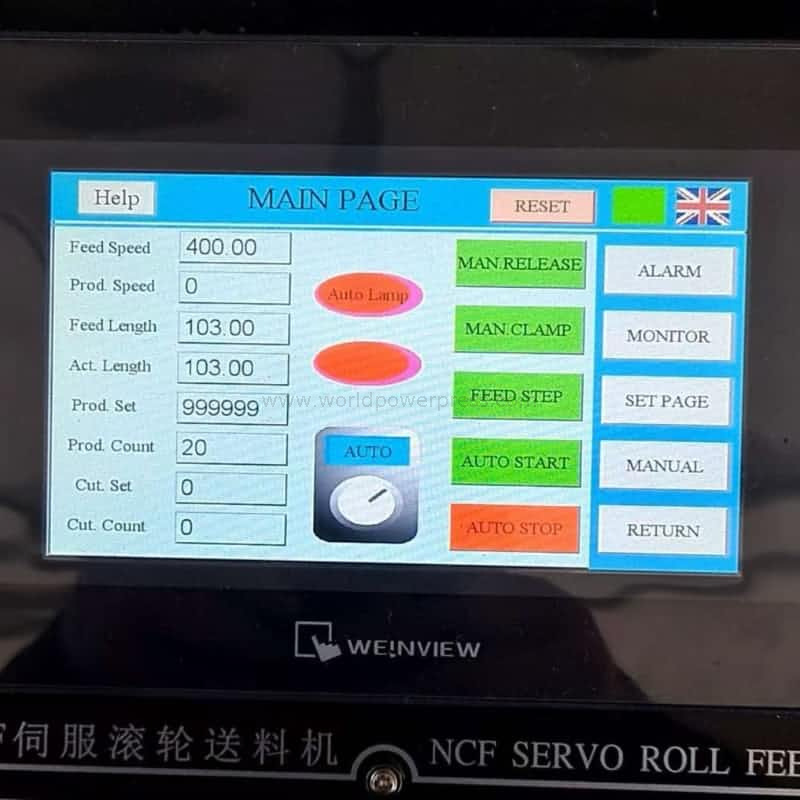 NC điều khiển máy nạp kim loại cho cuộn dây để nhấn máy