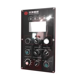 Nhấn bảng điều khiển HMI của máy